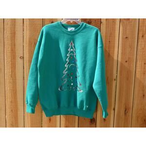 Vintage 1990s Lee Christmas Crewneck Sweatshirt
